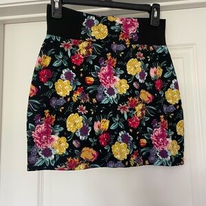Material Girl brand flower mini skirt